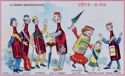 Promotional and Educational Card for Children Depicting Food Specialities of the Cote-D